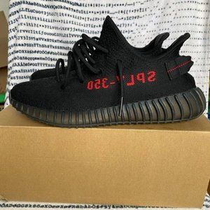 VNDS ADIDAS YEEZY BOOST 350 V2 BRED BLACK RED US S